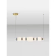 NovaLuce PALO függeszték fém, üveg, arany, sokszínű, LED, 28W, 1680lm, 3000K - NL-9009203