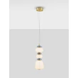 NovaLuce PALO függeszték fém, üveg, arany, sokszínű, LED, 20W, 1200lm, 3000K - NL-9009204