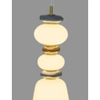 NovaLuce PALO függeszték fém, üveg, arany, sokszínű, LED, 20W, 1200lm, 3000K - NL-9009204