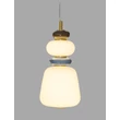 NovaLuce PALO függeszték fém, üveg, arany, sokszínű, LED, 12W, 720lm, 3000K - NL-9009205