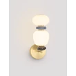 NovaLuce PALO fali lámpa fém, üveg, arany, sokszínű, LED, 12W, 720lm, 3000K - NL-9009206