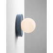 NovaLuce ORBIQUE fürdőszobai fali lámpa porcelán, üveg, kék, fehér, G9, IP44 - NL-9009209