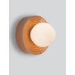 NovaLuce ORBIQUE fürdőszobai fali lámpa porcelán, üveg, barna, fehér, G9, IP44 - NL-9009216