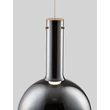NovaLuce NOSTOS függeszték fém, üveg, fehér, füstszín, LED, 8W, 3000K, 440Lm - 9009222