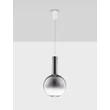 NovaLuce NOSTOS függeszték fém, üveg, fehér, füstszín, LED, 8W, 3000K, 440Lm - 9009222
