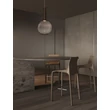 NovaLuce NOSTOS függeszték fém, üveg, fehér, barna, LED, 8W, 3000K, 440Lm - 9009223