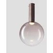 NovaLuce NOSTOS függeszték fém, üveg, fehér, barna, LED, 8W, 3000K, 440Lm - 9009223