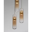 NovaLuce NORMA függeszték fém, üveg, borostyán, arany, LED, 21W, 3000K, 1470Lm - 9009265