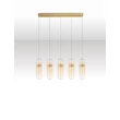 NovaLuce NORMA függeszték fém, üveg, borostyán, arany, LED, 35W, 3000K, 2450Lm - 9009266
