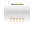 NovaLuce NORMA függeszték fém, üveg, borostyán, arany, LED, 35W, 3000K, 2450Lm - 9009266