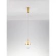 NovaLuce EGNA függeszték fém, üveg, fekete, arany, fehér, áttetsző, LED, 3000K, 20W, 2150lm - 9009278