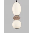 NovaLuce PALLINA függeszték fém, üveg, fekete, fehér, LED, 12W, 720lm, 3000K - NL-9009301