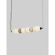 NovaLuce PALLINA függeszték fém, üveg, fekete, fehér, LED, 28W, 1680lm, 3000K - NL-9009303
