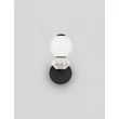 NovaLuce PALLINA fali lámpa fém, üveg, fekete, fehér, LED, 6W, 360lm, 3000K - NL-9009306