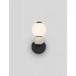 NovaLuce PALLINA fali lámpa fém, üveg, fekete, fehér, LED, 6W, 360lm, 3000K - NL-9009306