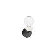 NovaLuce PALLINA fali lámpa fém, üveg, fekete, fehér, LED, 6W, 360lm, 3000K - NL-9009306