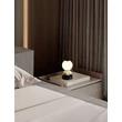 NovaLuce PALLINA asztali lámpa fém, üveg, fekete, fehér, LED, 6W, 360lm, 3000K - NL-9009307