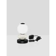 NovaLuce PALLINA asztali lámpa fém, üveg, fekete, fehér, LED, 6W, 360lm, 3000K - NL-9009307