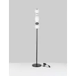 NovaLuce PALLINA állólámpa fém, üveg, fekete, fehér, LED, 16W, 960lm, 3000K - NL-9009309