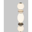 NovaLuce PALLINA állólámpa fém, üveg, fekete, fehér, LED, 16W, 960lm, 3000K - NL-9009309