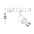 NovaLuce FLEXIBLE fényforrás BREDA, CURVE, SONIK, REACT mágneses sínekhez fém, fekete, LED, 48V, 4000K, 10W, 1160lm - 9010102