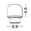 NovaLuce WALL WASHER LED modul fém, fekete, szürke, LED, 3000K, 10W, 660lm - 9010138