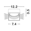 NovaLuce WALL WASHER kiegészítő keret  WALL WASHER beépíthető LED modulhoz fehér - 9010148