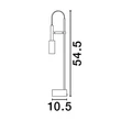 NovaLuce JOY asztali lámpa fém, fekete, LED, 3000K, 7W, 703lm - NL-9010234