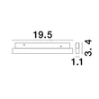 NovaLuce SLIM fényforrás SLIM mágneses sínekhez fém, fekete, LED-DALI, 48V, 3000K, 12W, 280lm - 9010301