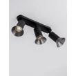 NovaLuce LUVIA mennyezet lámpa fém, fekete, bronz, GU10 - NL-9011443