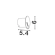 NovaLuce ERIS kültéri beépített lámpa fém, fekete, LED, 1W, 24lm, 3000K, IP67 - NL-9019217