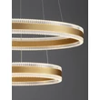 NovaLuce ALARO függeszték fém, arany, LED, 69W, 4565lm, 3000K - NL-9019727