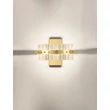 NovaLuce ΚΕΖΟ fali lámpa fém, üveg, arany, áttetsző, LED, 19W, 3500K, 1045 Lm - NL-9019737