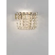 NovaLuce CELYSIA fali lámpa fém, kristály, arany, áttetsző, LED, 12W, 3500K, 804 Lm - NL-9019762