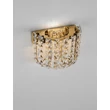 NovaLuce CELYSIA fali lámpa fém, kristály, arany, áttetsző, LED, 12W, 3500K, 804 Lm - NL-9019762