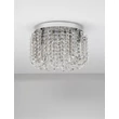 NovaLuce CELYSIA mennyezet lámpa fém, kristály, króm, LED, 34W, 3500K, 2358 Lm - NL-9019763