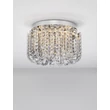 NovaLuce CELYSIA mennyezet lámpa fém, kristály, króm, LED, 34W, 3500K, 2358 Lm - NL-9019763
