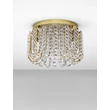 NovaLuce CELYSIA mennyezet lámpa fém, kristály, arany, LED, 34W, 3500K, 2358 Lm - NL-9019764