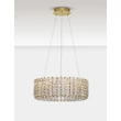 NovaLuce CELYSIA függeszték fém, kristály, arany, áttetsző, LED, 47W, 3500K, 3682 Lm - NL-9019766