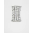 NovaLuce CELYSIA fali lámpa fém, kristály, króm, áttetsző, LED, 12W, 3500K, 720 Lm - NL-9019767