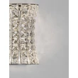 NovaLuce CELYSIA fali lámpa fém, kristály, króm, áttetsző, LED, 12W, 3500K, 720 Lm - NL-9019767