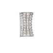 NovaLuce CELYSIA fali lámpa fém, kristály, króm, áttetsző, LED, 12W, 3500K, 720 Lm - NL-9019767