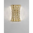 NovaLuce CELYSIA fali lámpa fém, kristály, arany, áttetsző, LED, 12W, 3500K, 720 Lm - NL-9019768