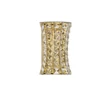 NovaLuce CELYSIA fali lámpa fém, kristály, arany, áttetsző, LED, 12W, 3500K, 720 Lm - NL-9019768