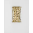 NovaLuce CELYSIA fali lámpa fém, kristály, arany, áttetsző, LED, 12W, 3500K, 720 Lm - NL-9019768