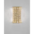 NovaLuce CELYSIA fali lámpa fém, kristály, arany, áttetsző, LED, 12W, 3500K, 720 Lm - NL-9019768