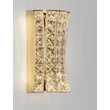 NovaLuce CELYSIA fali lámpa fém, kristály, arany, áttetsző, LED, 12W, 3500K, 720 Lm - NL-9019768