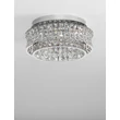 NovaLuce CELYSIA mennyezet lámpa fém, kristály, króm, LED, 46W, 3500K, 3465 Lm - NL-9019769