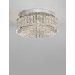 NovaLuce CELYSIA mennyezet lámpa fém, kristály, króm, LED, 46W, 3500K, 3465 Lm - NL-9019769