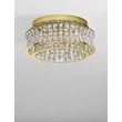 NovaLuce CELYSIA mennyezet lámpa fém, kristály, arany, LED, 46W, 3500K, 3465 Lm - NL-9019770